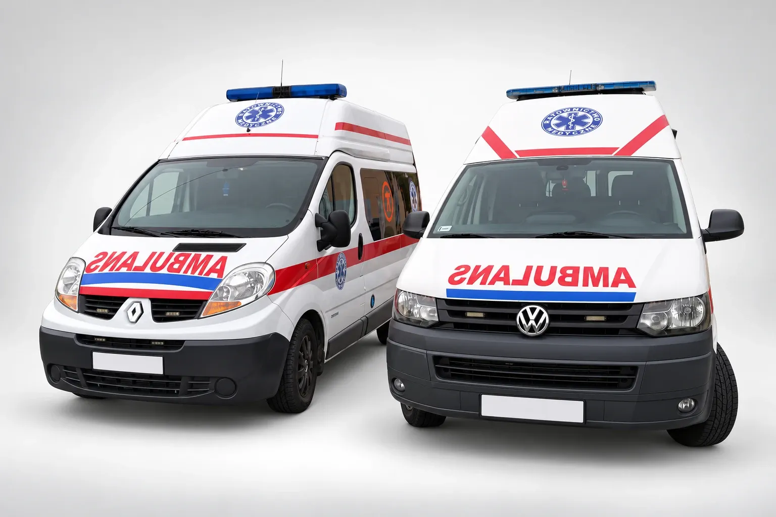 Ambulanse KASIA MED: Renault Trafic i Volkswagen T5